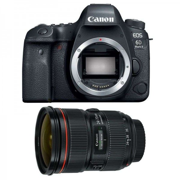 Canon EOS 6D Mark II + EF 24-70 f/2.8L II USM | 2 Years Warranty | 