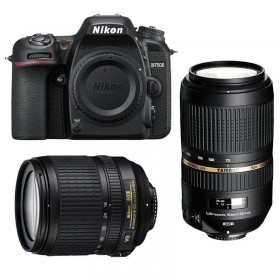 Appareil photo Reflex Nikon D7500 + AF-S DX 18-105 mm F3.5-5.6G ED VR + Tamron SP AF 70-300 mm F4-5.6 Di VC USD-3