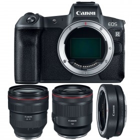 Canon EOS R + RF 28-70mm f/2L USM + RF 50mm f/1.2L USM + Canon EF EOS R-4