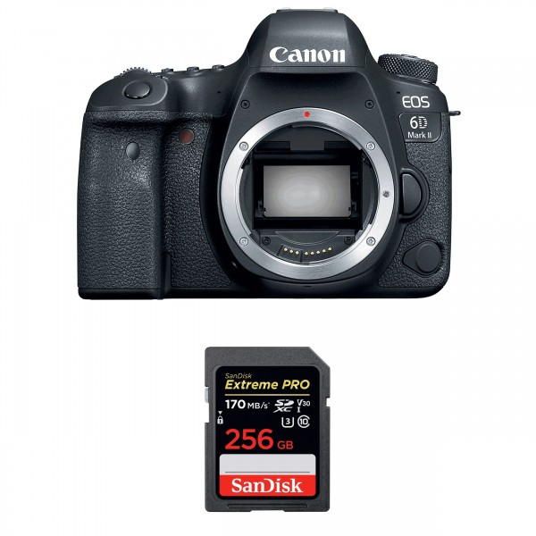 Canon EOS 6D Mark II Body + SanDisk 256GB Extreme PRO UHS-I SDXC 170 MB/s