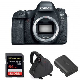 Canon EOS 6D Mark II Body + SanDisk 64GB Extreme PRO UHS-I SDXC 170 MB/s + Canon LP-E6N + Bag-1