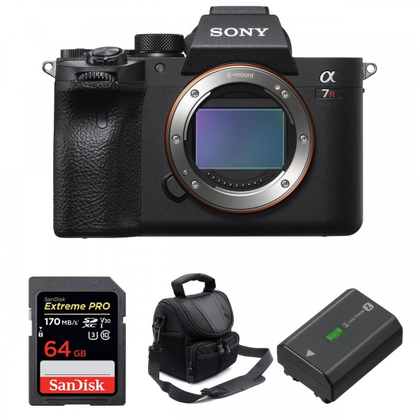 Sony Alpha 7R IV Body + SanDisk 64GB Extreme PRO UHS-I SDXC 170 MB/s + Sony NP-FZ100 + Bag - Mirrorless camera-1