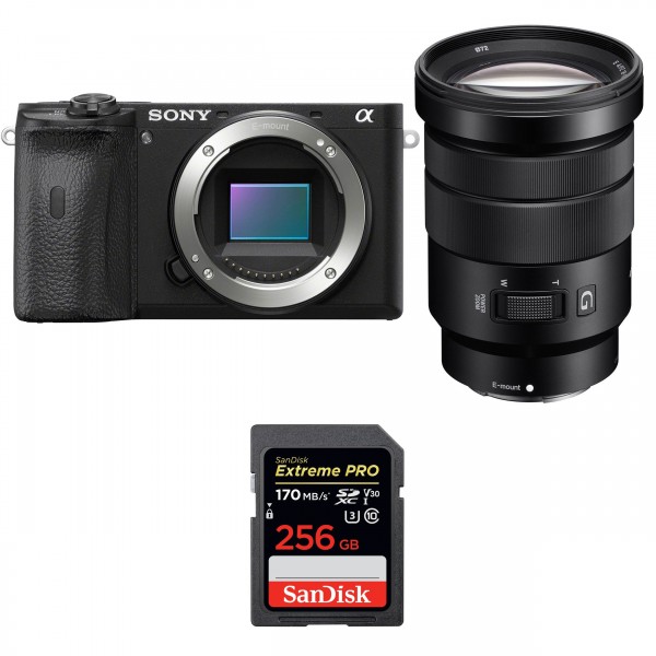 Sony ALPHA 6600 + Sony E PZ 18-105mm f/4 G OSS + SanDisk 256GB Extreme PRO UHS-I SDXC 170 MB/s-1