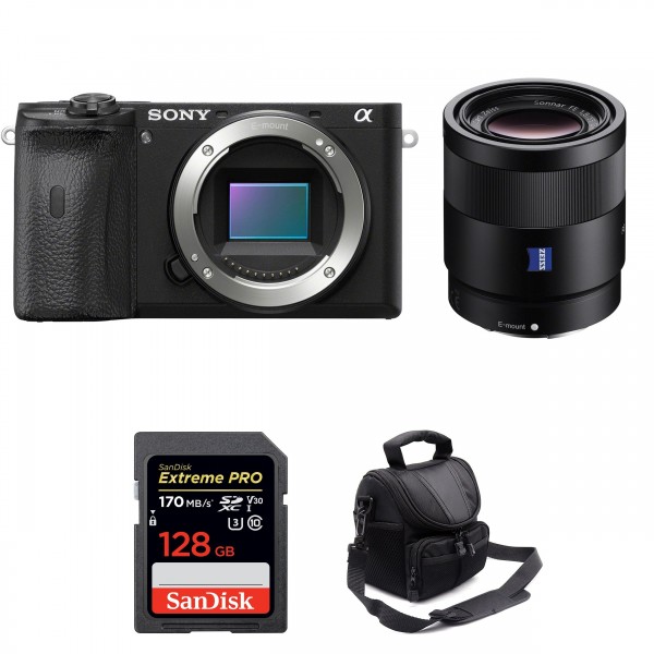 Sony ALPHA 6600 + Sony Sonnar T* FE 55mm f/1.8 ZA + SanDisk 128GB Extreme PRO UHS-I 170 MB/s + Camera Bag-1