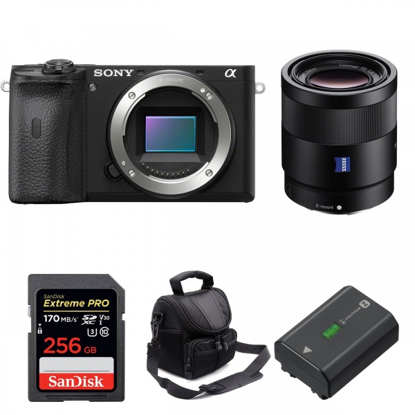 Sony ALPHA 6600 + Sonnar T* FE 55mm f/1.8 ZA + SanDisk 256GB Extreme PRO 170 MB/s + NP-FZ100 + Camera Bag|MCZ DIRECT