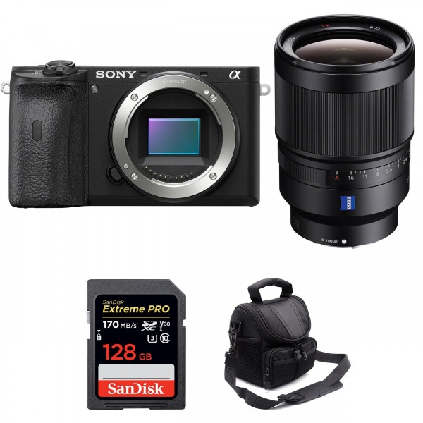 Sony A6600 + Sony Distagon T* FE 35mm f/1.4 ZA + SanDisk 128GB Extreme PRO 170 MB/s + Bolsa - Cámara mirrorless|MCZ DIRECT