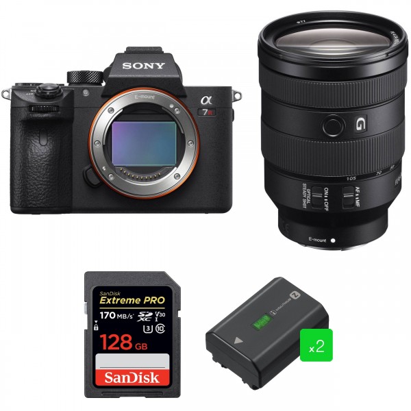 Sony A7R III + FE 24-105 mm F4 G OSS + SanDisk 128GB Extreme PRO UHS-I 170 MB/s + 2 Sony NP-FZ100 - Cámara mirrorless|MCZ DIRECT