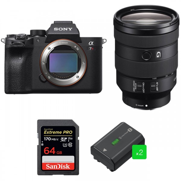 Sony Alpha 7R IV + FE 24-105 mm F4 G OSS + SanDisk 64GB Extreme PRO UHS-I SDXC 170 MB/s + 2 Sony NP-FZ100 - Mirrorless camera-1