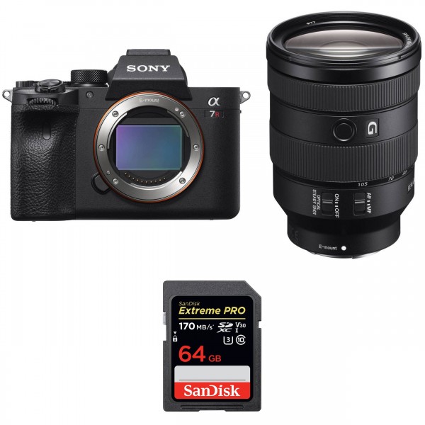 Sony Alpha 7R IV + FE 24-105 mm F4 G OSS + SanDisk 64GB Extreme PRO UHS-I SDXC 170 MB/s - Mirrorless camera|MCZ DIRECT