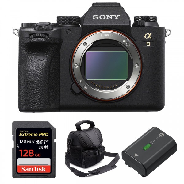 Sony Alpha 9 II Body + SanDisk 128GB Extreme PRO UHS-I SDXC 170 MB/s + Sony NP-FZ100 + Bag - Mirrorless camera-1