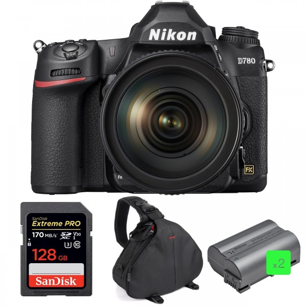 Nikon D780 + 24-120mm f/4G ED VR + SanDisk 128GB Extreme PRO UHS-I SDXC 170 MB/s + 2 Nikon EN-EL15b + Bag|MCZ DIRECT