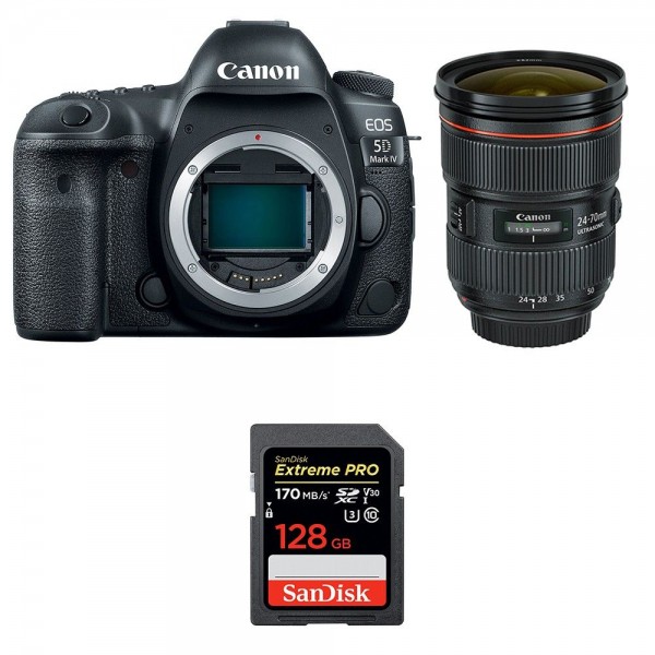 Canon 5D Mark IV + EF 24-70mm F2.8L II USM + SanDisk 128GB Extreme PRO UHS-I SDXC 170 MB/s - Appareil photo Reflex-1