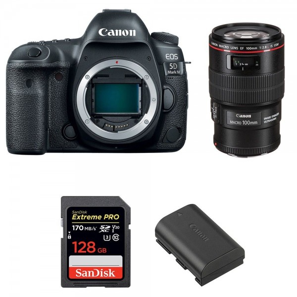 Canon EOS 5D Mark IV + EF 100mm f/2.8L Macro IS USM + SanDisk 128GB UHS-I SDXC 170 MB/s + LP-E6N|MCZ DIRECT