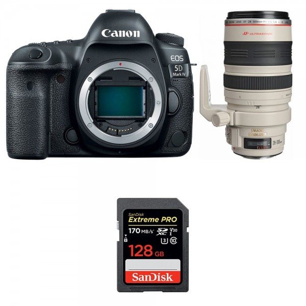 Canon 5D Mark IV + EF 28-300mm F3.5-5.6L IS USM + SanDisk 128GB Extreme PRO UHS-I SDXC 170 MB/s - Appareil photo Reflex|MCZ DIRECT