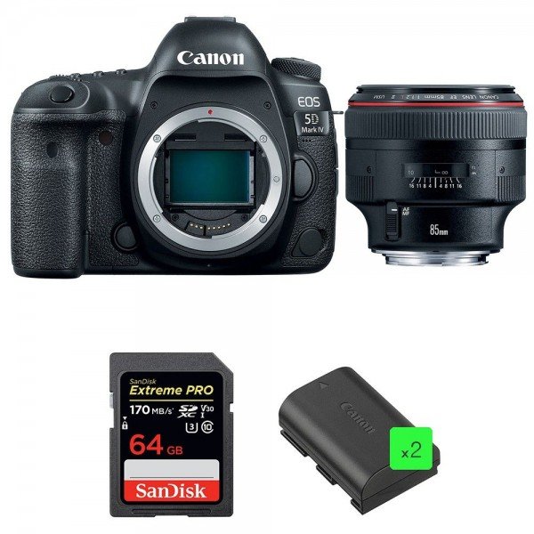 Canon 5D Mark IV + EF 85mm f/1.2L II USM + SanDisk 64GB Extreme PRO UHS-I SDXC 170 MB/s + 2 LP-E6N|MCZ DIRECT