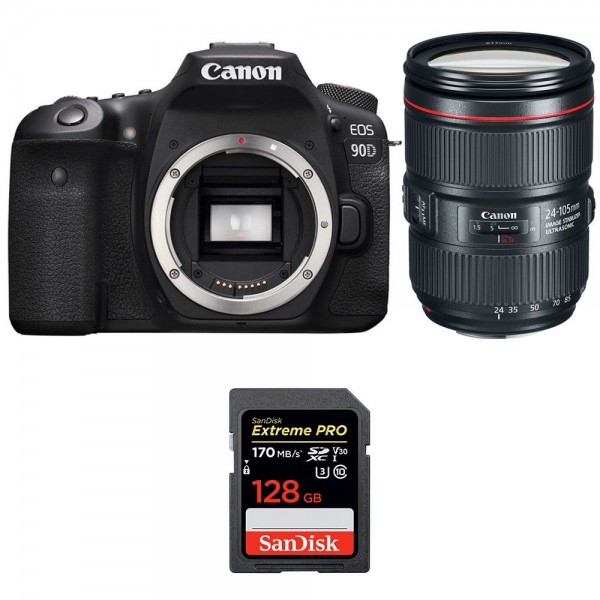 Canon EOS 90D + EF 24-105mm f/4L IS II USM + SanDisk 128GB