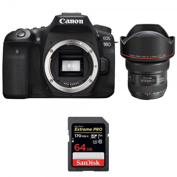 Canon EOS 90D + EF 11-24mm f/4L USM + SanDisk 64GB Extreme PRO UHS-I SDXC 170 MB/s-1