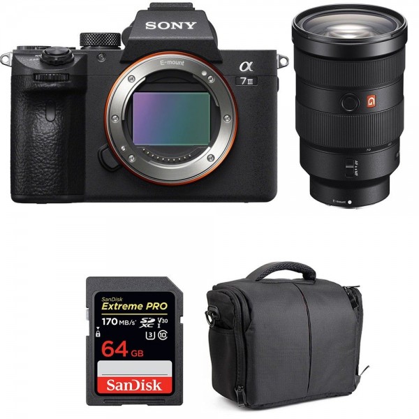 Sony A7 III + FE 24-70 mm F2.8 GM + SanDisk 64GB Extreme PRO UHS-I SDXC 170 MB/s + Sac - Appareil Photo Hybride-1