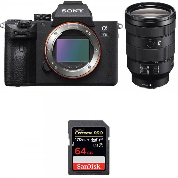 Sony Alpha 7 III + FE 24-105 mm f/4 G OSS + SanDisk 64GB Extreme PR