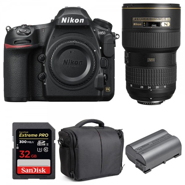 Nikon D850 + 16-35mm f/4G ED VR + SanDisk 32GB Extreme PRO UHS-II SDXC 300MB/s + EN-EL15b + Bolsa - Cámara reflex-10