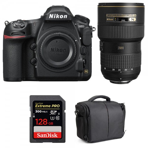 Nikon D850 + 16-35mm f/4G ED VR + SanDisk 128GB Extreme PRO UHS-II SDXC 300MB/s + Bolsa - Cámara reflex-10