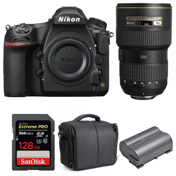 Nikon D850 + 16-35mm f/4G ED VR + SanDisk 128GB Extreme PRO UHS-II SDXC 300MB/s + EN-EL15b  + Camera Bag|MCZ DIRECT