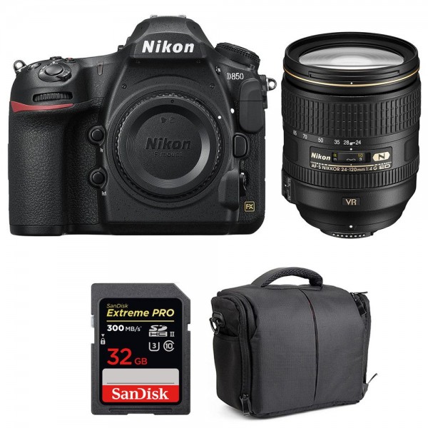 Nikon D850 + 24-120mm F4 G ED VR + SanDisk 32GB Extreme PRO UHS-II SDXC 300MB/s + Bolsa - Cámara reflex-10