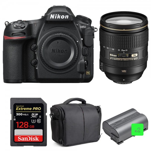 Nikon D850 + 24-120mm F4 G ED VR + SanDisk 128GB Extreme PRO UHS-II SDXC 300MB/s + 2 EN-EL15b + Sac - Appareil photo Reflex-10