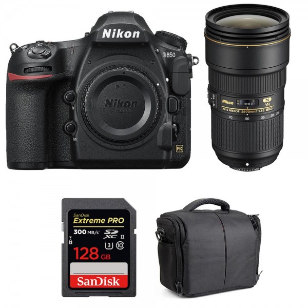 Nikon D850 + 24-70mm f/2.8E ED VR + SanDisk 128GB Extreme PRO UHS-II SDXC 300MB/s + Camera Bag-10