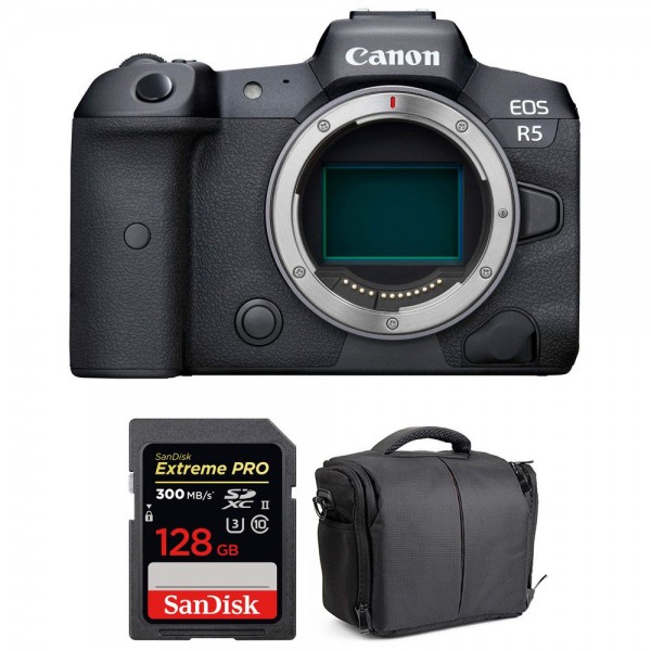 Canon R5 Nu + SanDisk 128GB Extreme PRO UHS-II SDXC 300 MB/s + Sac - Appareil Photo Professionnel|MCZ DIRECT