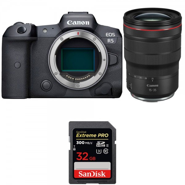 Canon EOS R5 + RF 15-35mm f/2.8L IS USM + SanDisk 32GB Extreme PRO UHS-II SDXC 300 MB/s - Cámara mirrorless-1