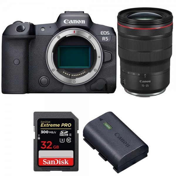 Canon R5 + RF 15-35mm F2.8L IS USM + SanDisk 32GB Extreme PRO UHS-II SDXC 300 MB/s + Canon LP-E6NH-1