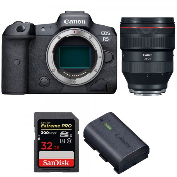 Canon EOS R5 + RF 28-70mm f/2L USM + SanDisk 32GB Extreme PRO UHS-II SDXC 300 MB/s + Canon LP-E6NH-1