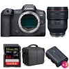 Canon R5 + RF 28-70mm F2L USM + SanDisk 64GB UHS-II SDXC 300 MB/s + 2 Canon LP-E6NH + Sac - Appareil Photo Professionnel-1