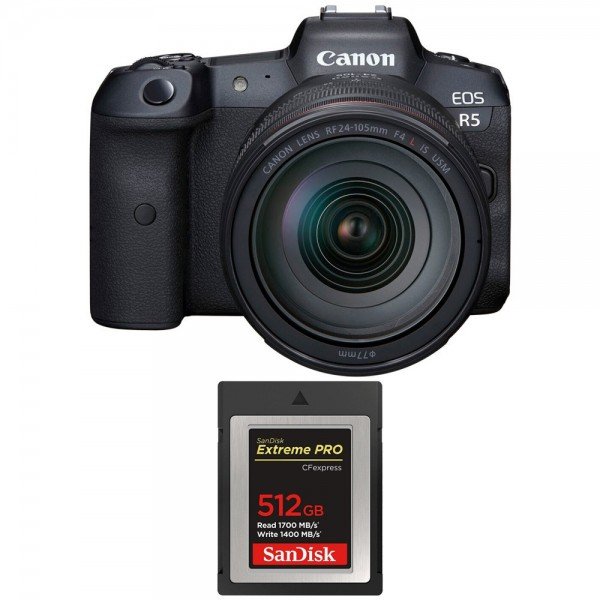 Canon EOS R5 + RF 24-105mm f/4L IS USM + SanDisk 512GB Extreme PRO CFexpress Type B-1