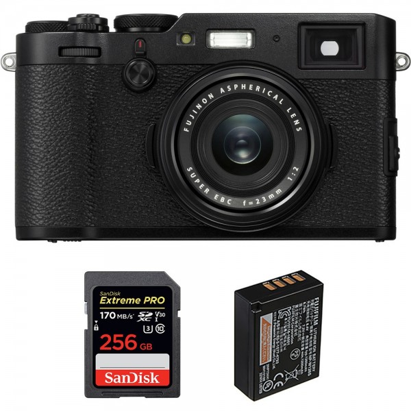 Fujifilm X100F Black + SanDisk 256GB Extreme Pro UHS-I SDXC 170 MB/s + Fujifilm NP-W126S-1