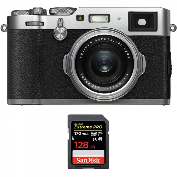 Fujifilm X100F Silver + SanDisk 128GB Extreme Pro UHS-I SDXC 170 MB/s