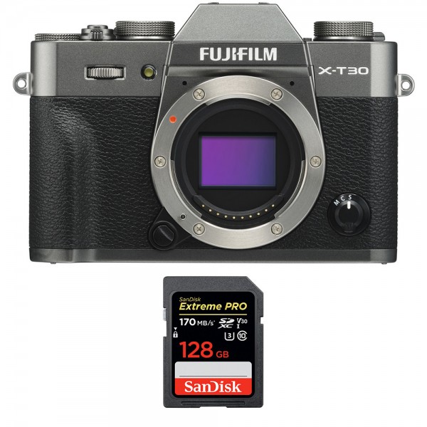 Fujifilm X-T30 Charcoal + SanDisk 128GB Extreme Pro UHS-I ...