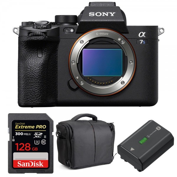 Sony A7S III Nu + SanDisk 128GB Extreme PRO UHS-II SDXC 300 MB/s + Sony NP-FZ100 + Sac - Appareil Photo Professionnel-1