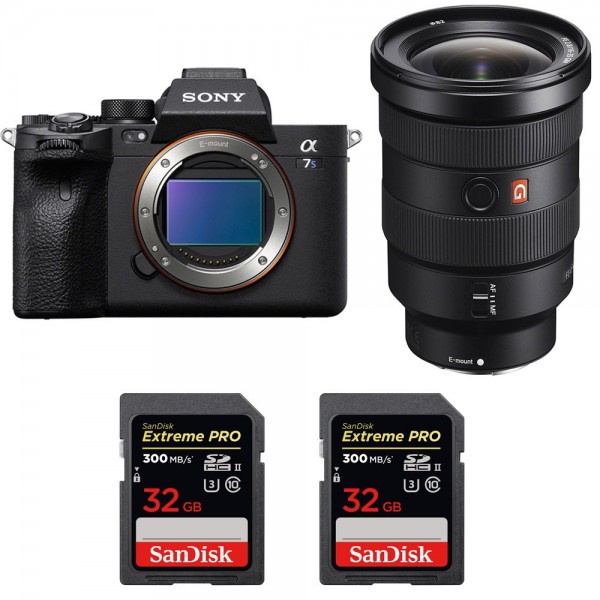 Sony A7S III + FE 16-35mm f/2.8 GM + 2 SanDisk 32GB Extreme PRO UHS-II SDXC 300 MB/s - Cámara mirrorless|MCZ DIRECT