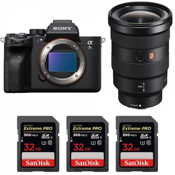 Sony A7S III + FE 16-35mm f/2.8 GM + 3 SanDisk 32GB Extreme PRO UHS-II SDXC 300 MB/s - Cámara mirrorless|MCZ DIRECT