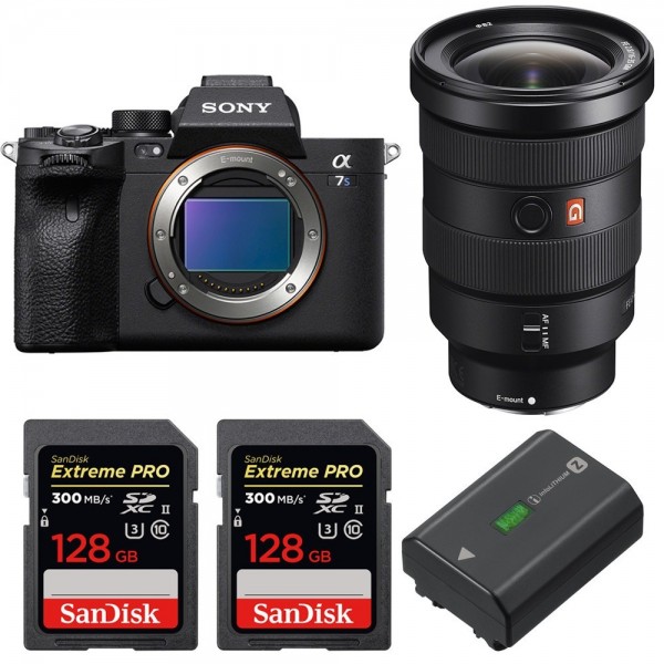 Sony A7S III + FE 16-35mm f/2.8 GM + 2 SanDisk 128GB Extreme PRO UHS-II 300 MB/s + 1 Sony NP-FZ100 - Cámara mirrorless|MCZ DIRECT