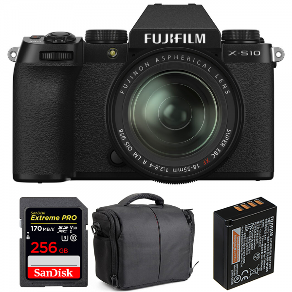 Fujifilm X-S10 + XF 18-55mm f/2.8-4 R LM OIS + SanDisk 256GB Extreme Pro UHS-I SDXC 170 MB/s + Fujifilm NP-W126S + Sac|MCZ DIRECT