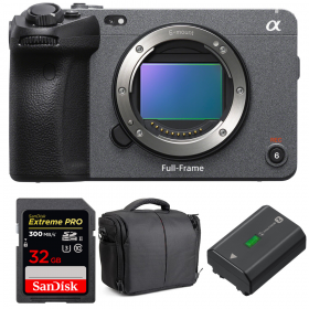 Sony FX3 Camera Cinéma + SanDisk 32GB Extreme PRO UHS-II SDXC 300 MB/s + Sony NP-FZ100 + Sac - Caméra compacte Plein Format-1