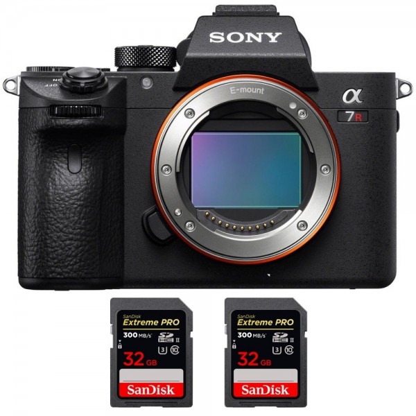 Sony a7R IVA Nu + 2 SanDisk 32GB Extreme PRO UHS-II SDXC 300 MB/s - Appareil Photo Hybride|MCZ DIRECT