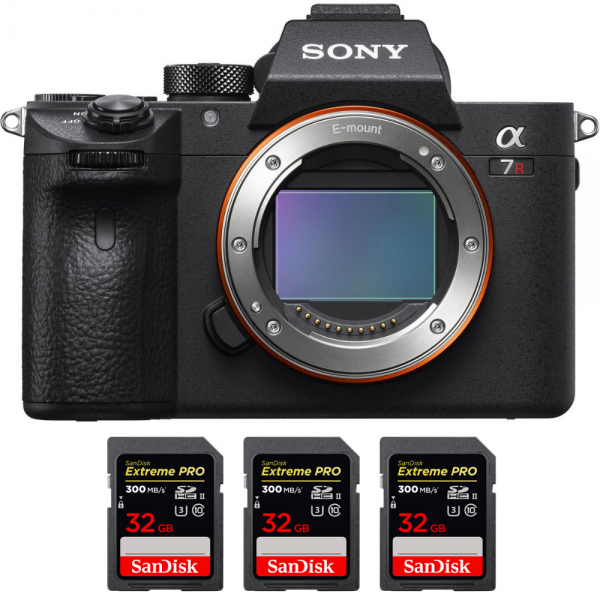 Sony a7R IIIA Body + 3 SanDisk 32GB Extreme PRO UHS-II SDXC 300 MB/s|MCZ DIRECT