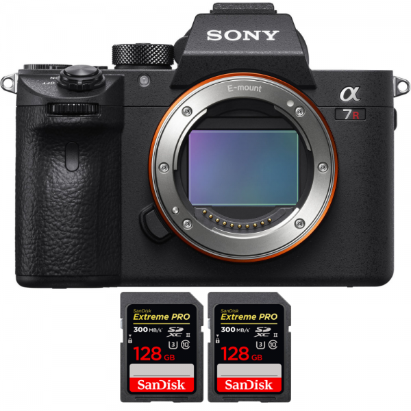 Sony A7R IIIA Cuerpo + 2 SanDisk 128GB Extreme PRO UHS-II SDXC 300 MB/s - Cámara mirrorless-1