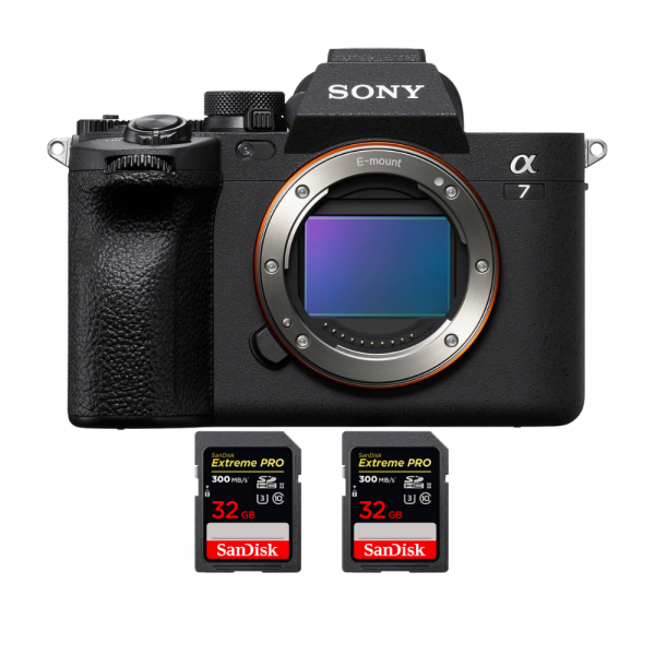 Sony A7 IV Nu + 2 SanDisk 32GB Extreme PRO UHS-II SDXC 300 MB/s - Appareil Photo Hybride|MCZ DIRECT