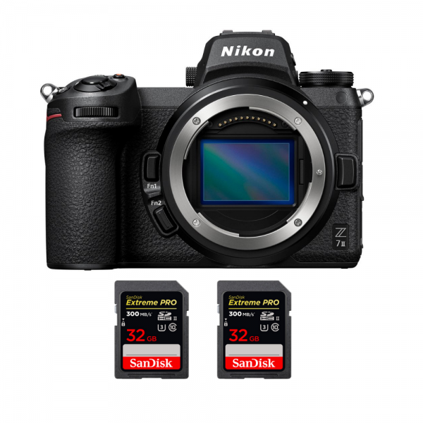 Nikon Z7 II Cuerpo + 2 SanDisk 32GB Extreme PRO UHS-II SDXC 300 MB/s - Cámara mirrorless-1