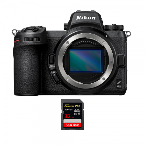 Nikon Z6 II Nu + 1 SanDisk 32GB Extreme PRO UHS-II SDXC 300 MB/s - Appareil Photo Hybride|MCZ DIRECT